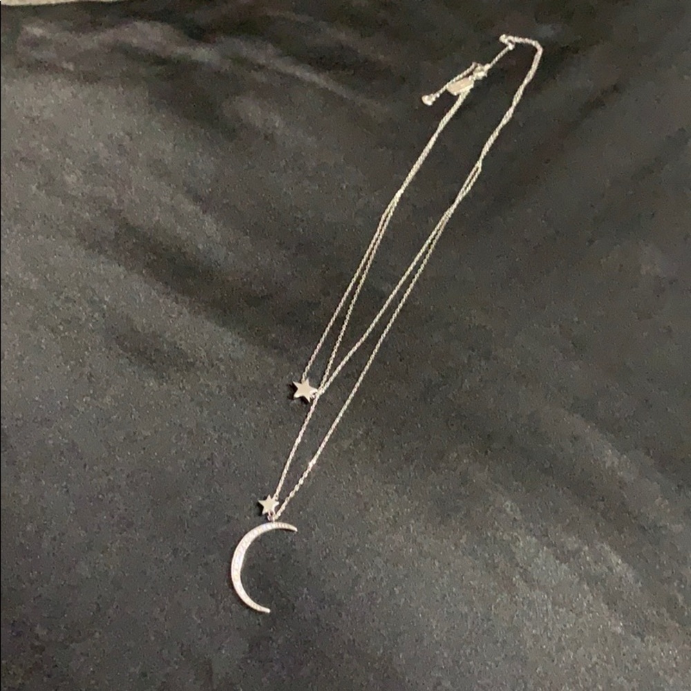 A Star and Moon Necklace